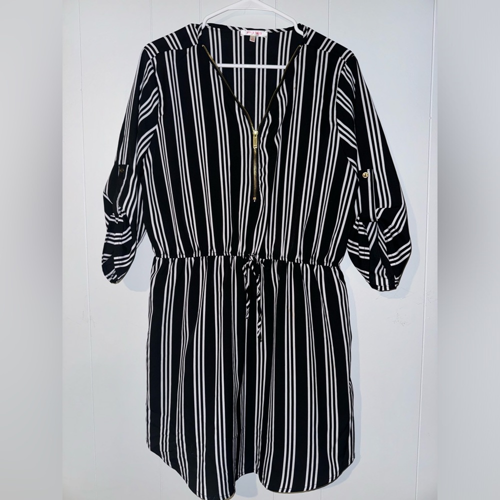 Black and White Stripped Dress